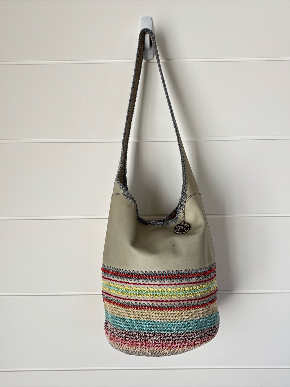 The Sak Limited Edition Seminyak 120 Hobo Bag Leather and Crochet